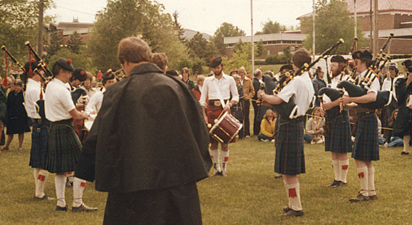 Clann na Gael Pipe Band at Alma Highland Games 1977