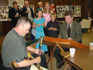 Terence on Uilleann Pipes Roy on Hammered Dulcimer