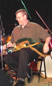 Terence McKinney playing uilleann pipes